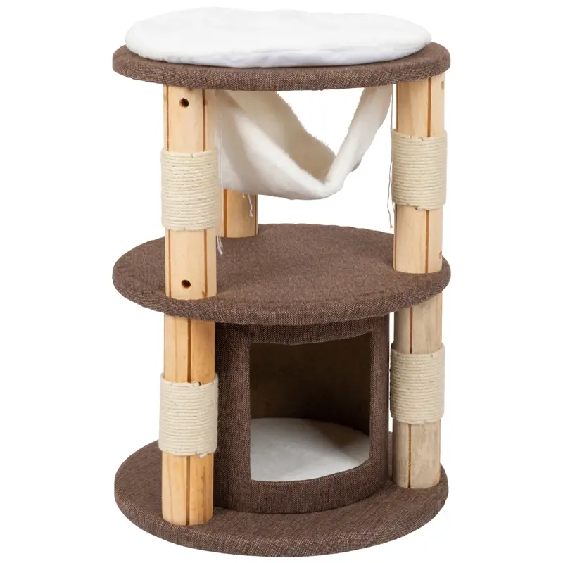 VOSS.pet Kratzbaum "Milo" - Premium Massivholz Katzenkratzbaum Preisreduziert