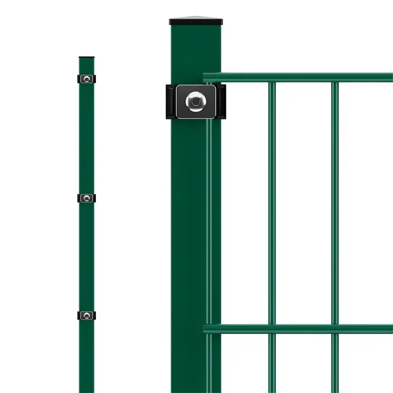 Meistverkauft VOSS.garden Pfosten + Klemmen, 220cm - für Doppelstabmattenzaun, grün, zum Einbetonieren