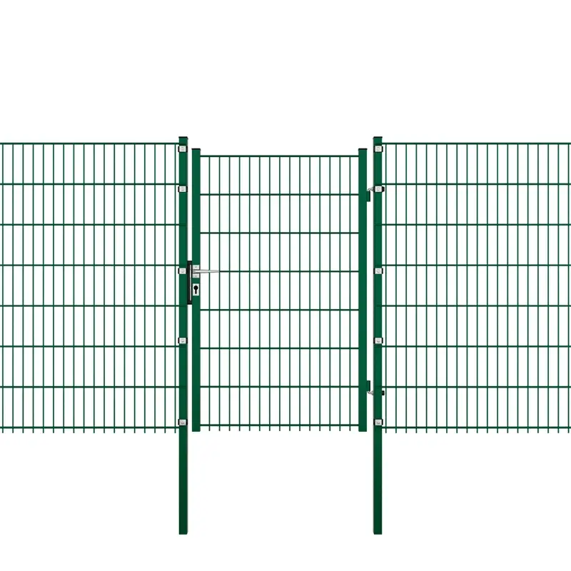 Online Kaufen VOSS.garden Gartentor + Klemmen, 100x143cm, grün, Gartenpforte für Doppelstabmattenzaun