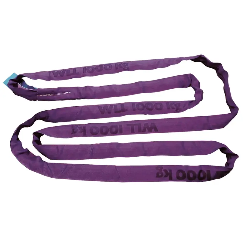 Preisknaller Rundschlinge doppelt ummantelt, 3m, Tragkraft 1t/2t, violett