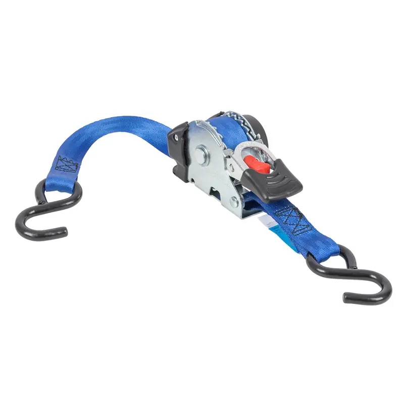Ausverkauf Automatik Zurrgurt mit Aufrollfunktion, + S-Haken, 1,8m, 25mm, 600kg