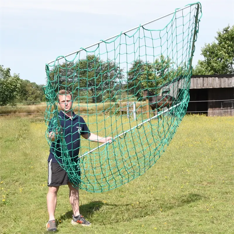 B-Ware: KERBL Rahmen für Futtersparnetz - für quadratische Futterraufen, 1,83m x 1,83m, verzinkt Schnäppchen