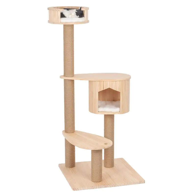 B-Ware: VOSS.pet Kratzbaum "Isabel" - Premium Massivholz Katzenkratzbaum Abverkauf