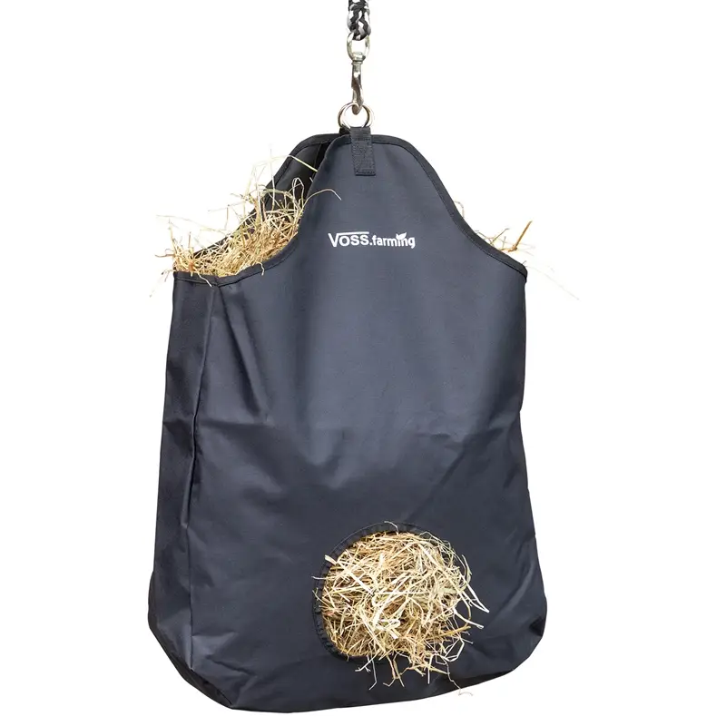 VOSS.farming Heusack, schwarz - Heutasche für ca. 5kg Heu, ideal für Stall und Transport Neuheit