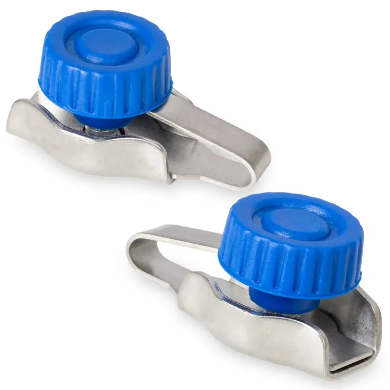 Sichere Zahlung 4x Premium Seil- Litze- Band- Schnellanschluss Set, Edelstahl