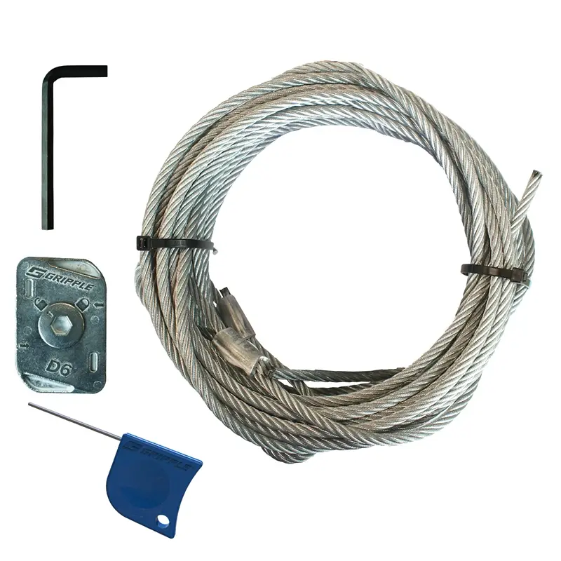 Preis Gesenkt 2x Gripple Abspannset Ø 8mm Seil, 8m Länge, max. 2800kg Belastung