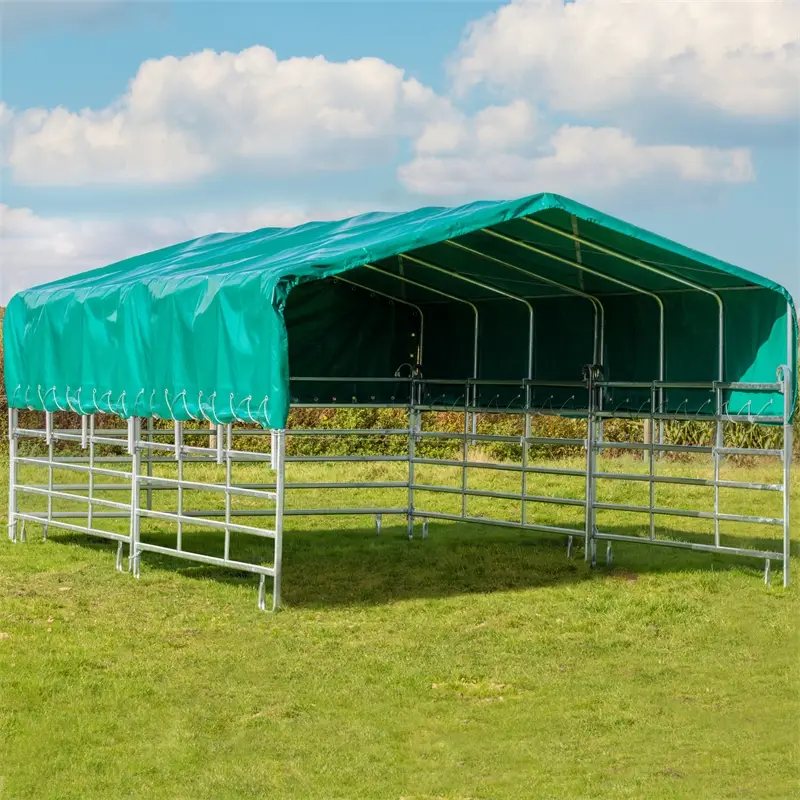 Meistverkauft VOSS.farming Panelzelt mit Dachplane, XXL-Weidezelt 4,00x7,20m