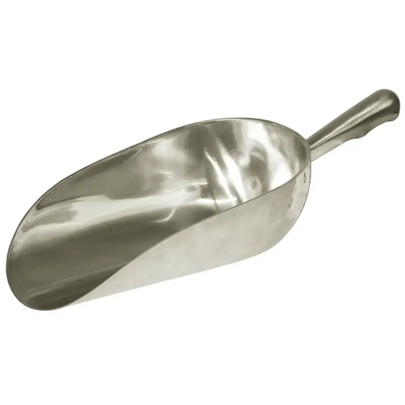 Markenware Futterschaufel aus Aluminium, runde Abwiegeschaufel, ca. 2500g