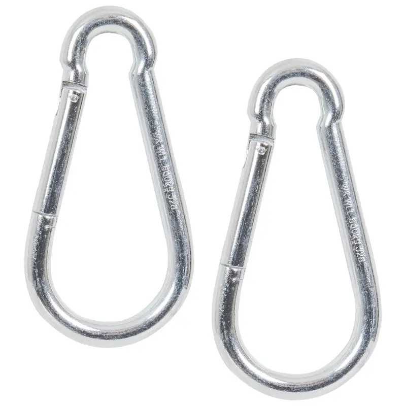 Neue Ware 2x Karabinerhaken Schnapphaken Karabiner, verzinkt, 160x13mm