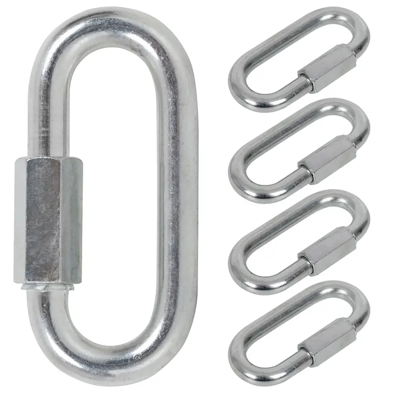 5x Schraubglied Kettenschloss Kettenverbinder, verzinkt, 12mm Bestpreis