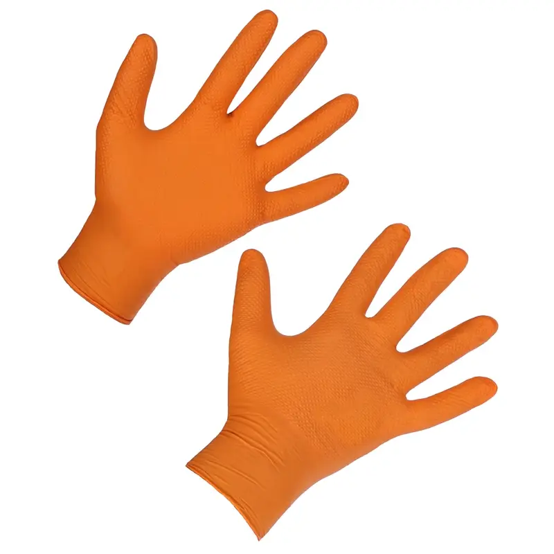 Rabatt 50x Nitril Einmalhandschuh X-Grip, Gr. M, orange