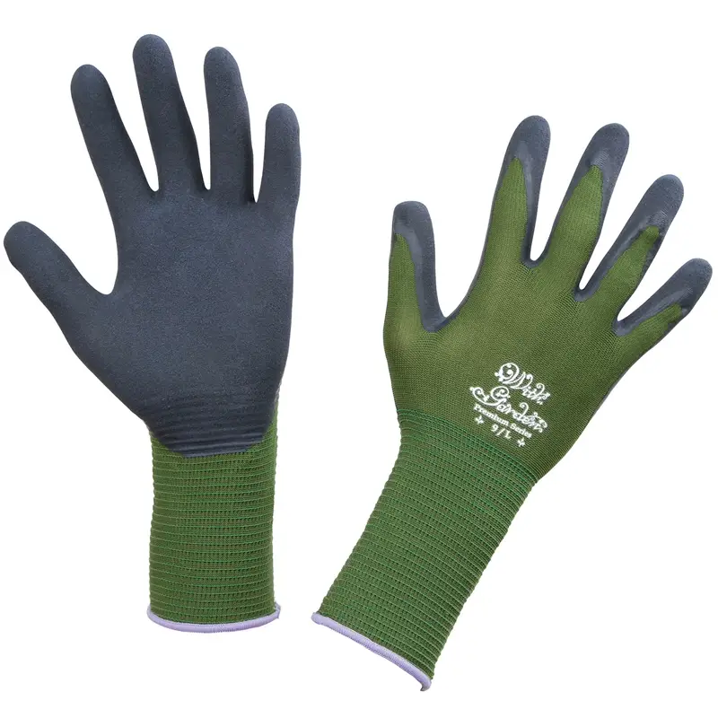 Gartenhandschuh "Foresta Grün" verlängerter Strickbund, Größe S Rabatt