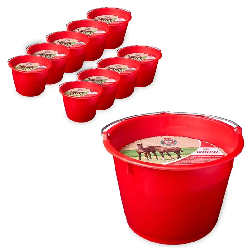 Direkt Vom Hersteller Salvana SB Mineral 10x22,5kg - Weideleckschale für Pferde, mineralisiertes Ergänzungsfutter