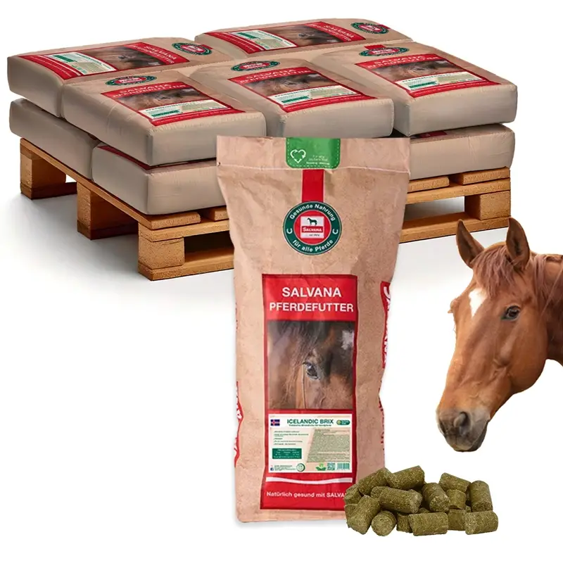 Salvana Icelandic Brix 10x25kg - getreidefreies Mineralfutter für Islandpferde und Robustrassen Direkt Vom Hersteller