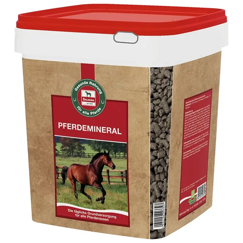 Neuheit Salvana Pferdemineral 4kg - Mineralfutter-Pellets für Pferde