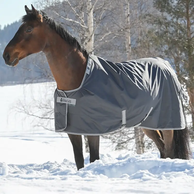 Bucas Smartex Medium 150g Big Neck, 130cm, wasserdichte Pferdedecke mit breitem Halsausschnitt Direkt Vom Hersteller