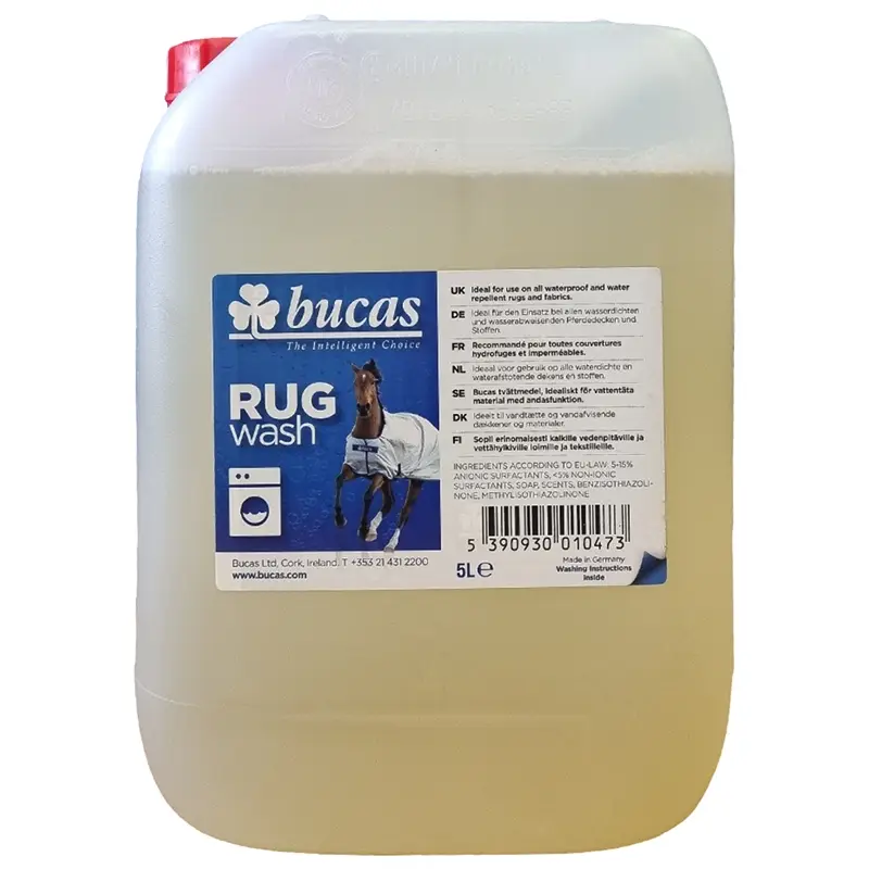 Bucas Rug Wash Waschmittel für wasserdichte Pferdedecken, 5 Liter Kanister Aktuell