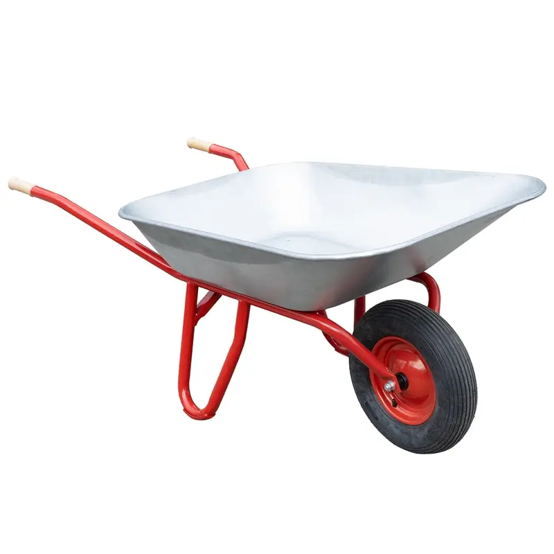 Garantierte Lieferung Growi® Compactkarre Profi - 95 Liter, verzinkte Stahlmulde, luftbereift