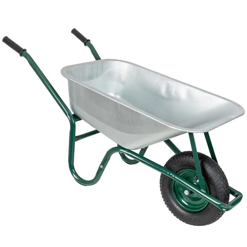 B-Ware VOSS.farming Schubkarre - 90 Liter, 220kg Tragkraft, verzinkte Wanne, Luftreifen Must-Have