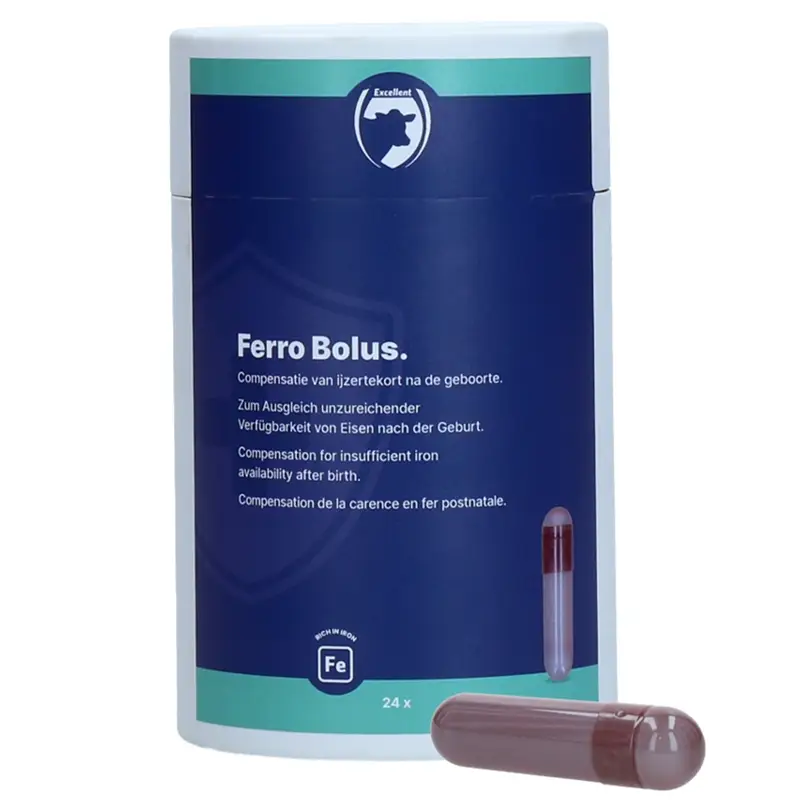 Knallerangebot Excellent Ferro Bolus 24x9g - Ergänzungsfuttermittel für Kälber mit Eisen