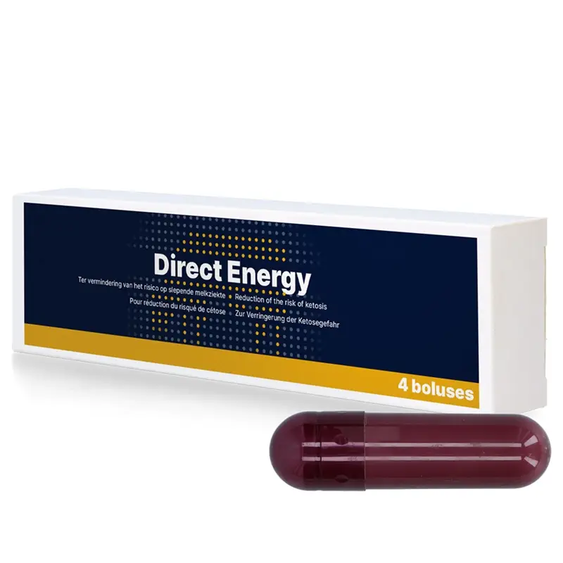 Neue Kollektion Direct Energy Bolus 4x67g - Ergänzungsfutter für Milchkühe zur Verringerung des Ketoserisikos