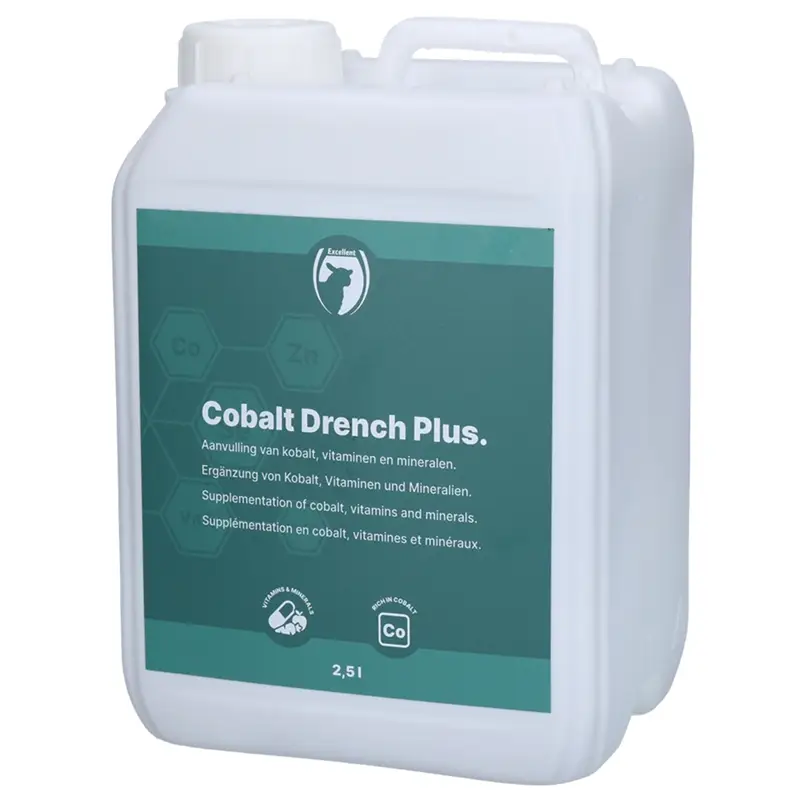 Saisonangebot Excellent Cobalt Drench Plus 2,5 Liter - Flüssiges Ergänzungsfuttermittel für Wiederkäuer