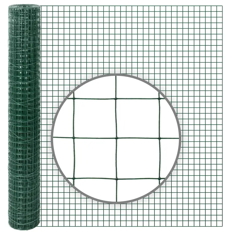 VOSS.farming 25m Volierendraht, Drahtgitter,Höhe 100cm, 25,4x25,4x1,05mm, grün Sichere Zahlung