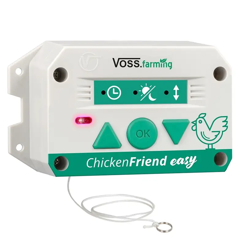B-Ware VOSS.farming ChickenFriend easy - automatische Hühnerklappe mit Licht-, Zeit- und Handsteueru Mega-Angebot
