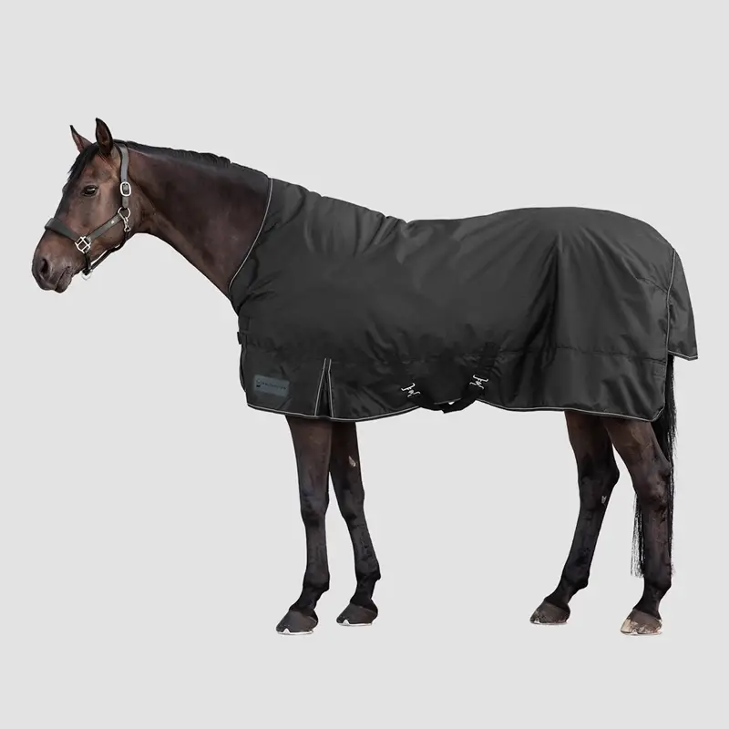 Waldhausen Outdoordecke Nordic High Neck, 100g Füllung, schwarz, 145 cm Echt
