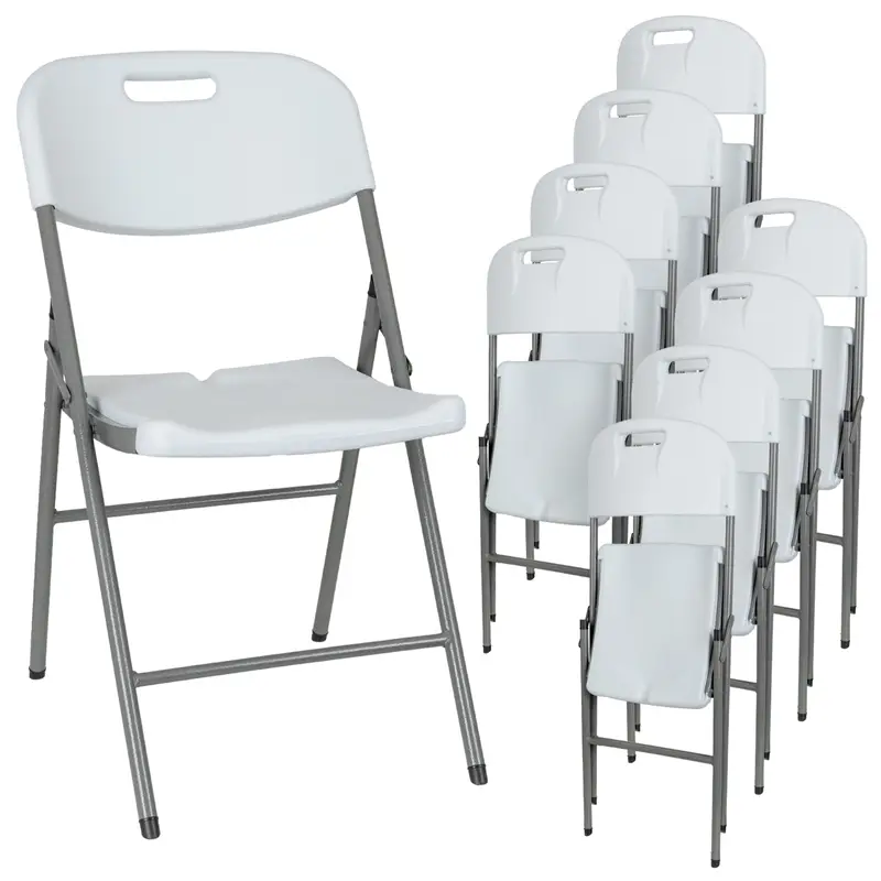Saisonangebot 8x VOSS.garden Klappstuhl 44x53x83cm, Campingstuhl, robustes Stahlgestell & Sitzfläche