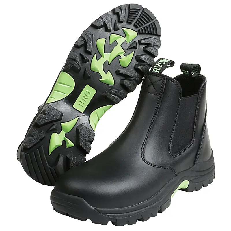 Sicherheitsstiefel "Alpha" S3 mit Stahlkappe, Arbeitsschuhe, Chelsea Boots, schwarz, Gr. 42 Preiswert