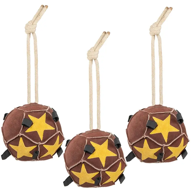 3x VOSS.farming Pferdespielzeug, Möhrenball, ø26cm, Leder Schneller Versand
