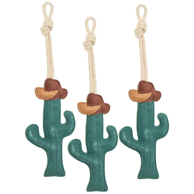 3x VOSS.farming Pferdespielzeug Beschäftigung Kaktus 36cm, Leder Wochenendangebot