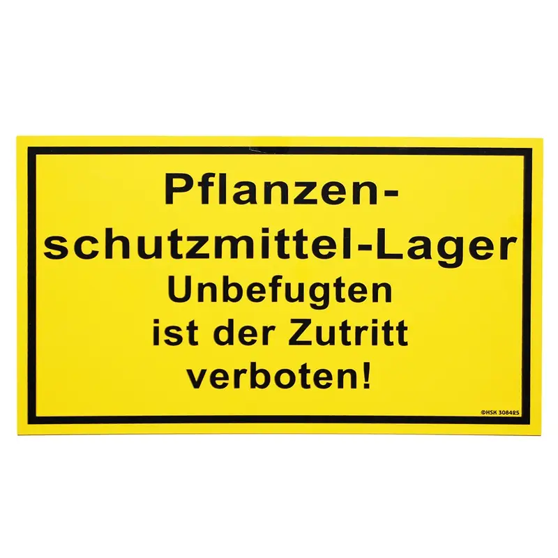 Schneller Versand Warnschild Pflanzenschutzmittel-Lager 25x15cm, 1mm, Verbotsschild, Hinweisschild