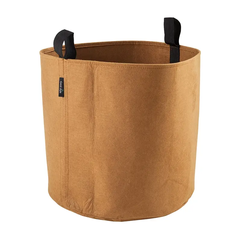 Jetzt Bestellen Pflanzbeutel aus Textilfilz Braun - Pflanzsack, Ø25cm 12,3L