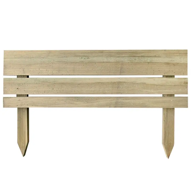 Günstig Beeteinfassung NOVA 80x15cm aus Kiefernholz, Beetumrandung, Rasenbegrenzung