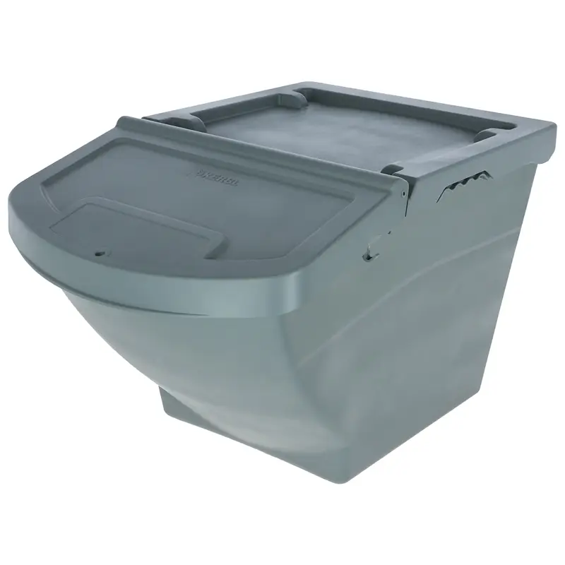 Futterbox 40L stapelbar mit Deckel, Futtertonne, Aufbewahrungsbox für Tierfutter Kracherpreis