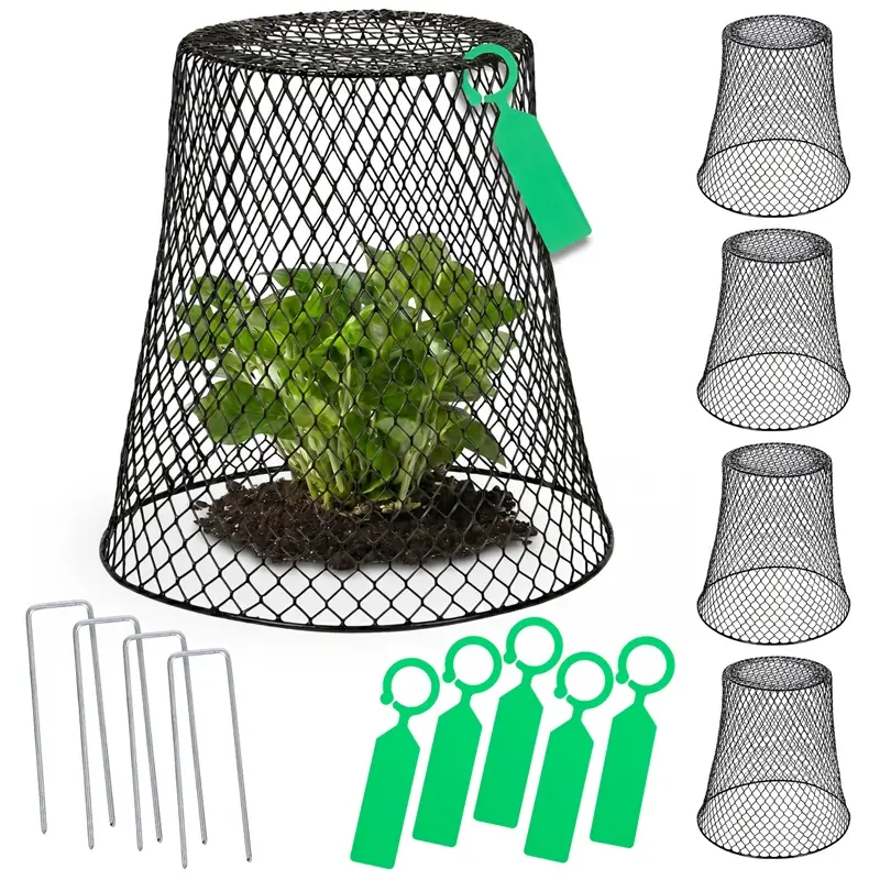 Top-Seller 5x VOSS.garden Pflanzenschutzkorb, Pflanzenschutzabdeckung, schwarz