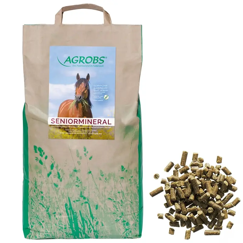 Agrobs Seniormineral 10kg Papierbeutel - Mineralfutter mit Aminosäuren Abverkauf