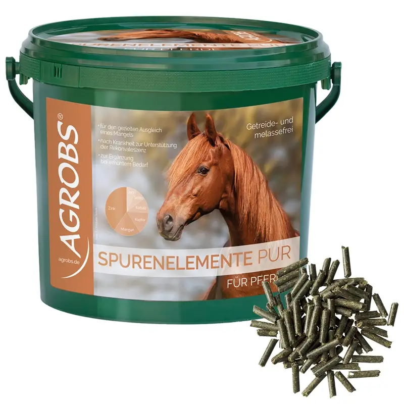 Sichere Zahlung Agrobs Spurenelemente pur 3kg, Ergänzungsfutter für Pferde