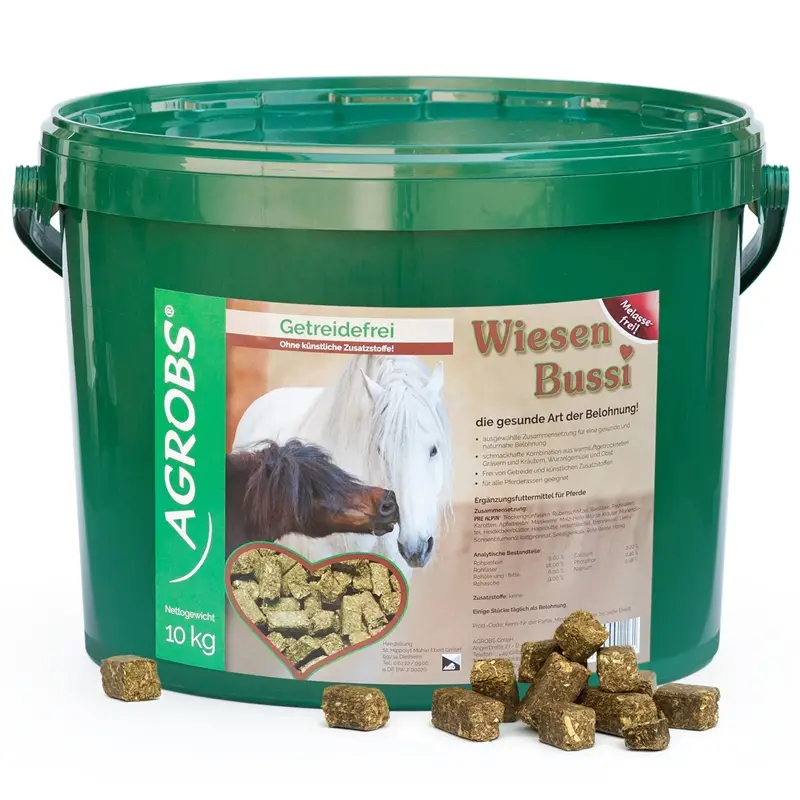 Agrobs Wiesen Bussi 10kg, getreidefreies Pferdeleckerli Must-Have