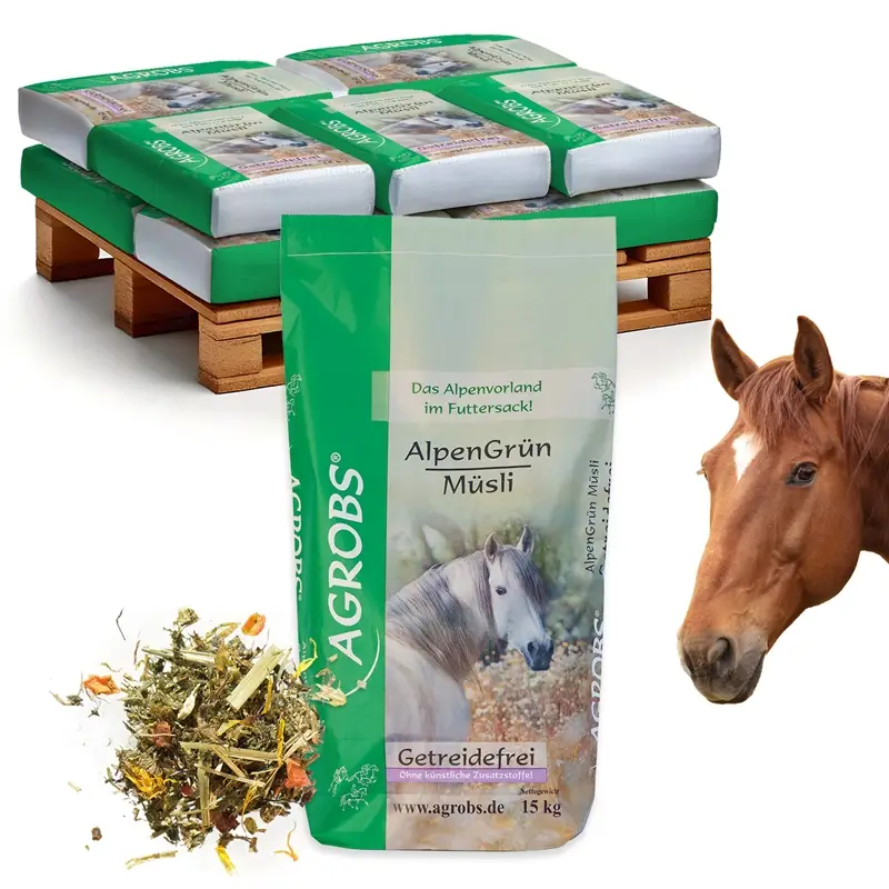 Top-Preis Agrobs AlpenGrün Müsli 14x15kg - Strukturmüsli ohne Getreide