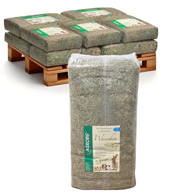 Agrobs Wiesenheu 10x10kg - hochwertige Grundfutterquelle für Kleintiere Bestseller