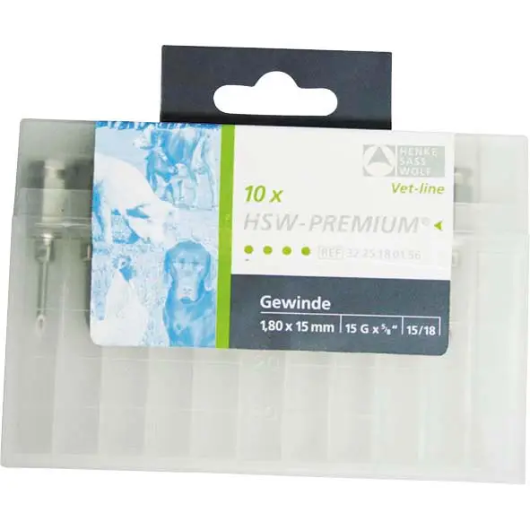Neue Kollektion Nadeln, Henke-Premium 1,8 x 15 mm (10 Stk)