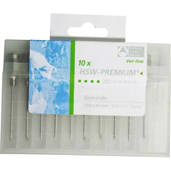 Bestseller Nadeln, Henke-Premium 1,6 x 35 mm (10 Stk)